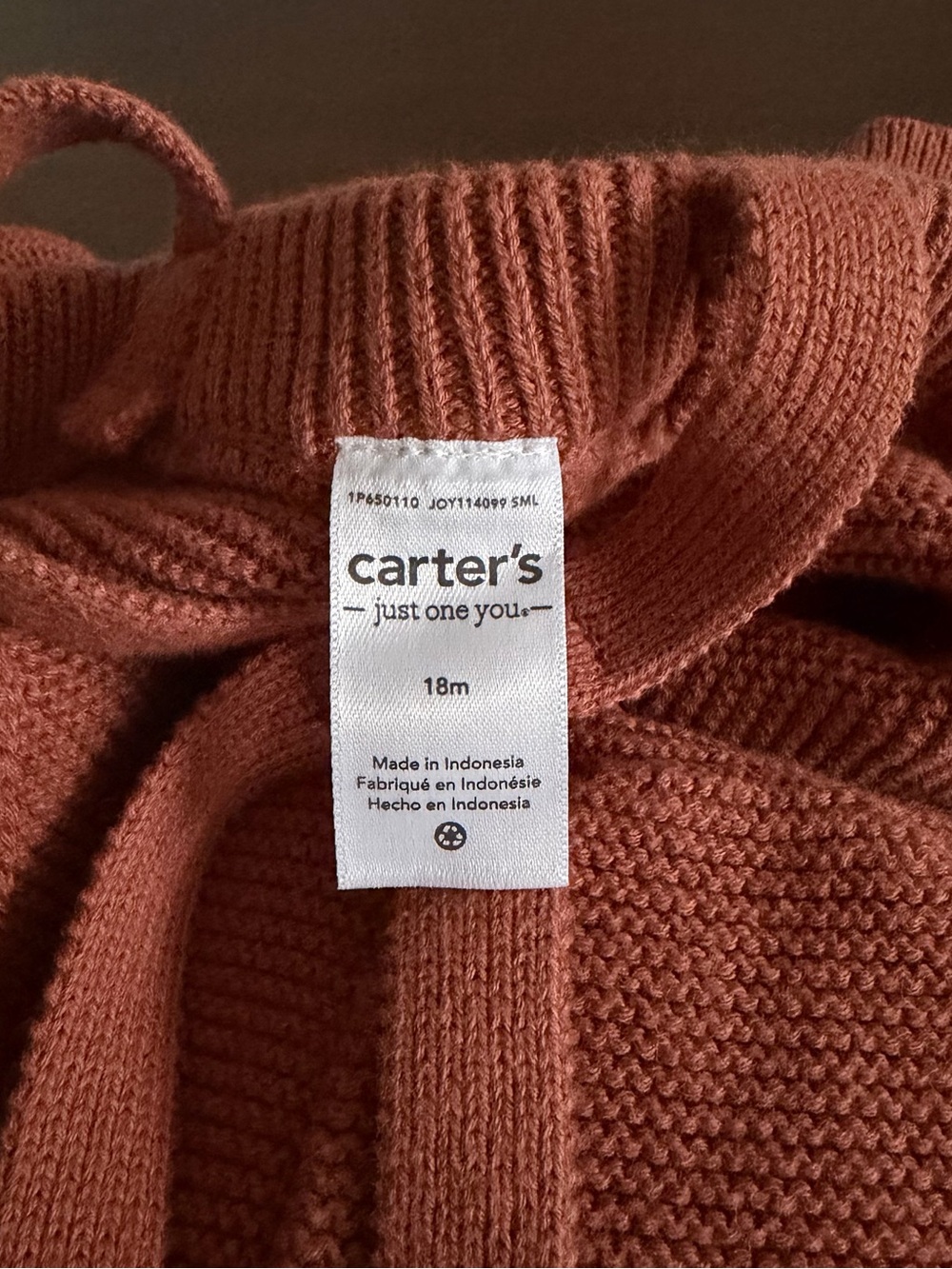 Rust Knit Overall Romper - Picture 8 of 10